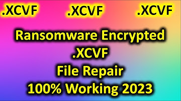 Ransomware Virus Encrypted Files .XCVF File Repair Ransomware Shreyas Solution