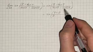 Find The Limitslimxrightarrow0Sinfracpitan Xtan X-2Sec X Plainmath