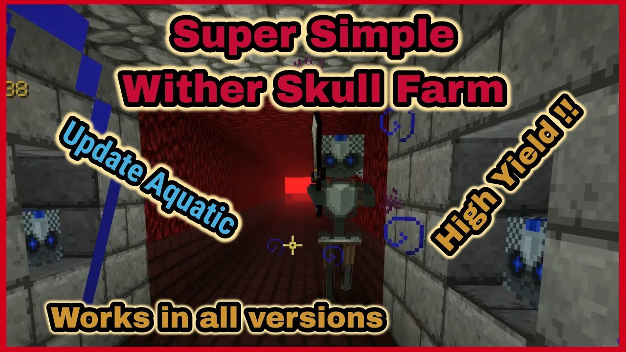 Super Simple Wither Skull Farm YouTube super-simple-wither-skull-farm-youtube