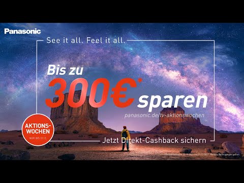 [EOL] Bis zu 300 Euro zurück | TV-Aktionswochen 25.10.-31.12.2021 | Panasonic