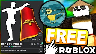 FREE EMOTE/ACCESSORY! HOW TO GET Skadoosh Emote & Dragon Warrior's Red Cape! ROBLOX Kung Fu Panda 4!