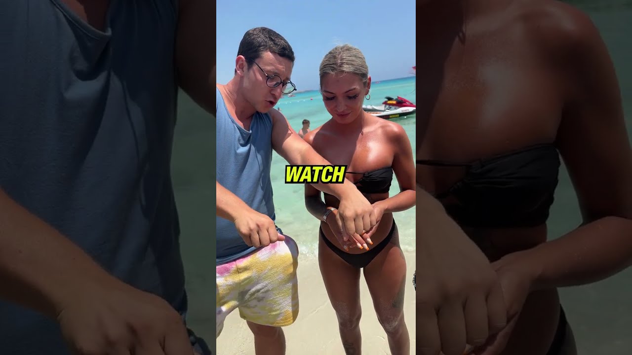 Amazing Magic Trick In Cyprus Julius Beach 