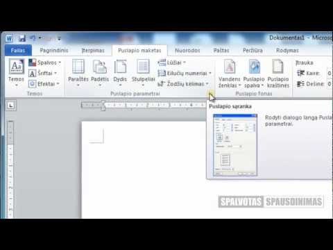 Video: Kaip Nustatyti Puslapio Parametrus