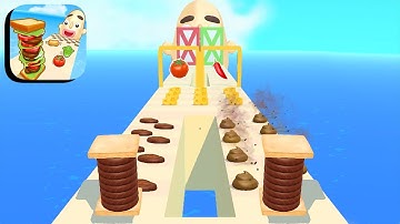 Sandwich Runner ​- All Levels Gameplay Android,ios (Levels 234-236)