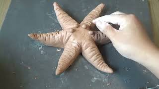 Sculpting A Starfish With Clay | Simple Clay Sculpture Ideas For Beginners