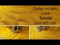 Quilten mit dem Lineal Tutorial Quilting with a ruler