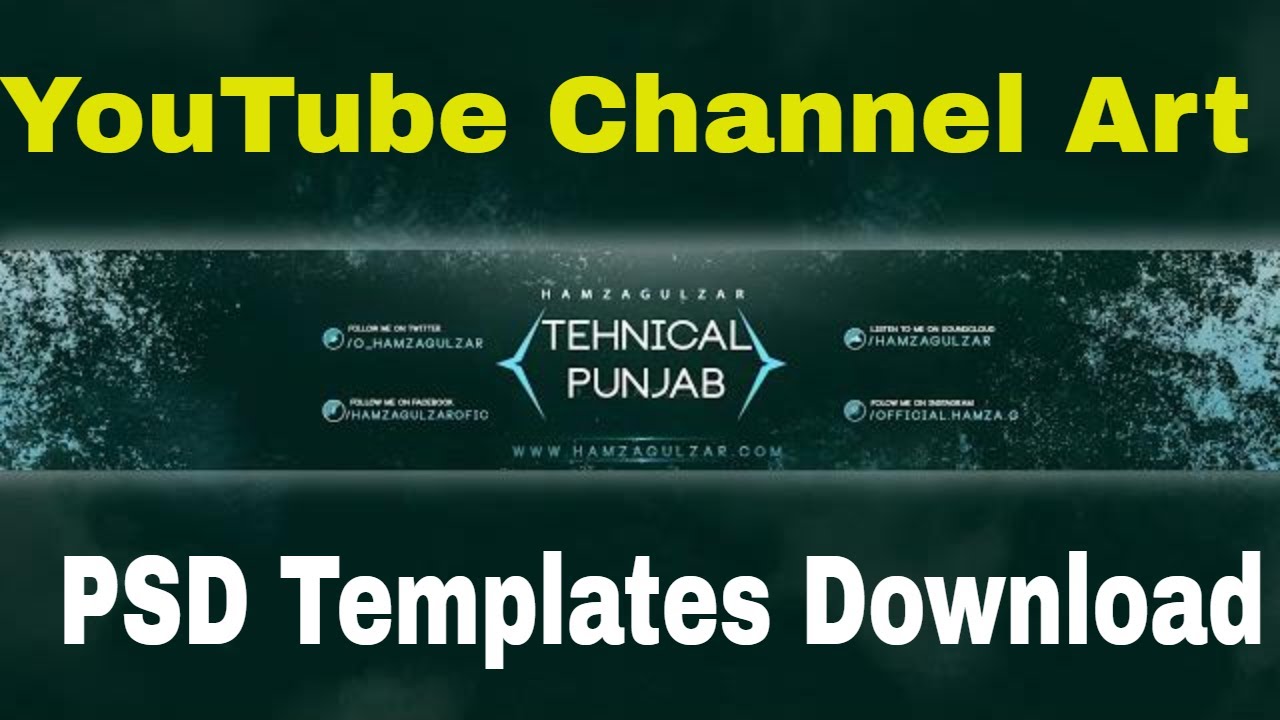 Youtube Banner Template Png Transparent For Free Download Pngfind