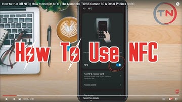 How to trun Off NFC | How to trun On NFC | The Nurnobio, Tecno Camon 30  & Other Phones |  NFC