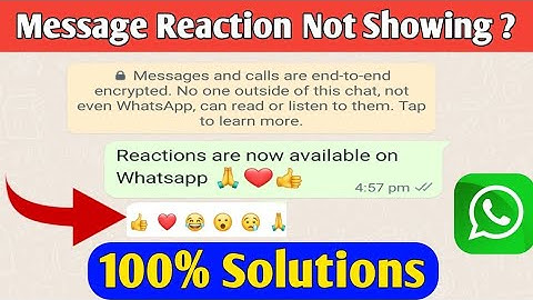 WhatsApp Message Reaction Not Showing | How To Enable Message Reactions On WhatsApp @AkgMind