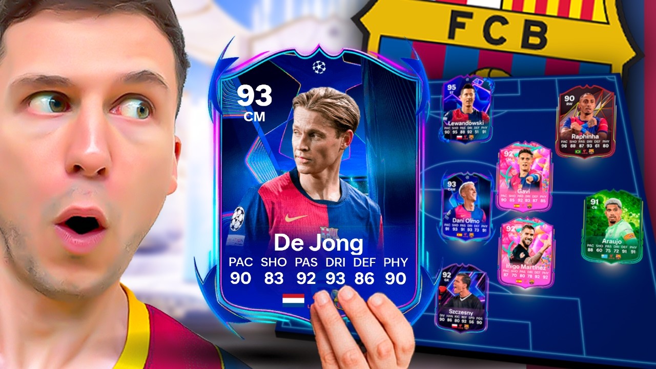 COMPREI O ATUAL BARCELONA E FIZ O DE JONG DME 🔥🔥 VALEU A PENA? EA FC 25 ULTIMATE TEAM BR