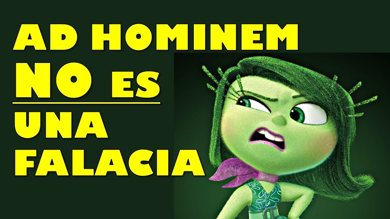 Ad hominem no es una falacia - retorica y argumentación