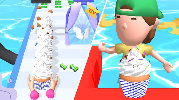 Cupcake with Buttercream🧁🎂🥛 All Levels Gameplay Bakery Stack Cooking Lv 41-42 Android, IOS New Game