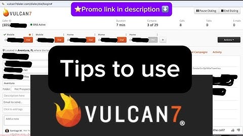 How to use Vulcan 7 