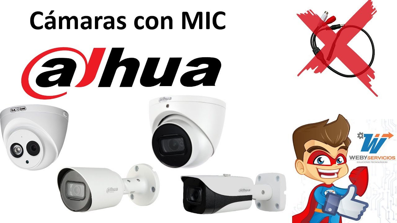 réplica horno Escudero Cámaras con micrófono Dahua Audio integrado - YouTube