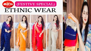 Amazon Affordable Diwali/Wedding/Party wear Saree Haul?Silk,Banarsi,Georgette,Kanjivaram Saree Haul