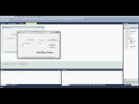 Visual Basic 2010 Shutdown Tool