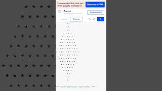 Javascript program to print diamond pattern. #coding #function #diamond #patterns #programming