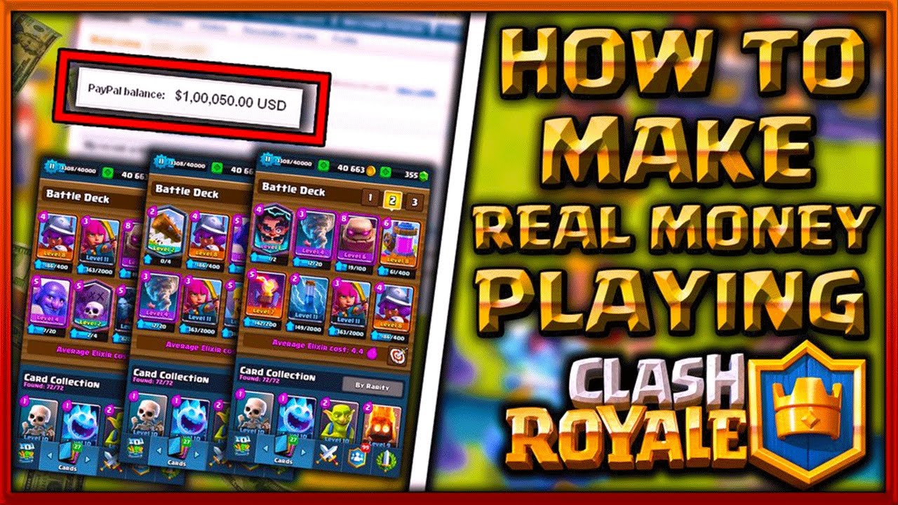 how to make money with clash royale