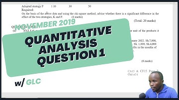CPA QUANTITATIVE ANALYSIS NOVEMBER 2019 Q1