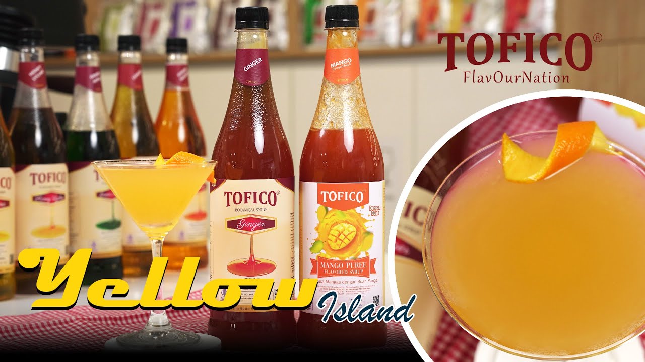 Yellow Island Drink Recipe | Refreshing Coconut, Lemon & Ginger Syrup