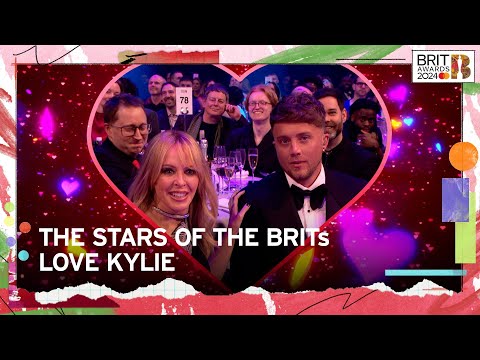 Aitch, Raye, Greenday x The Brits Stars Are Obsessed With Kylie Minogue | The Brit Awards 2024