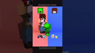 jj meimei &amp; mickey minecraft world animation #minecraftanimation #youtubeshorts #memes #shorts#quiz