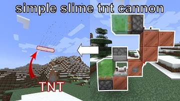 Minecraft simple slime TNT cannon Tutorial (1.18+)