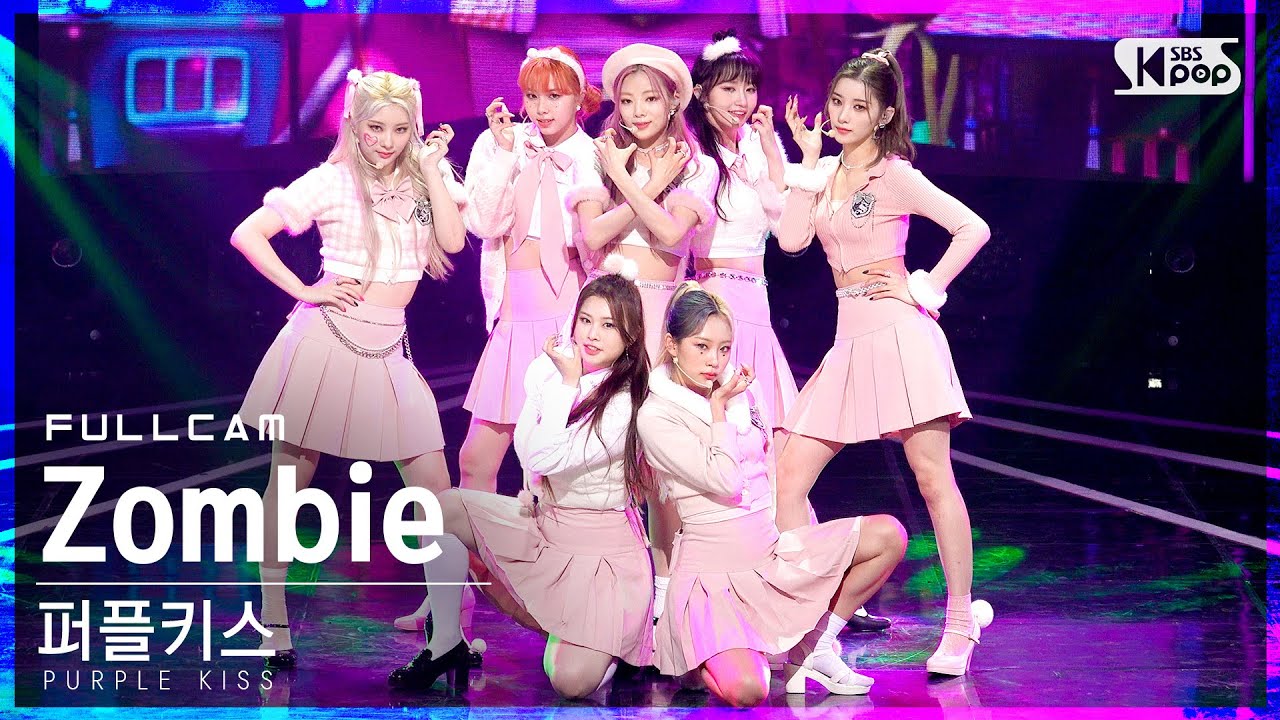 [안방1열 직캠4K] 퍼플키스 'Zombie' 풀캠 (PURPLE KISS Full Cam)│@SBS Inkigayo_2021.10.03.