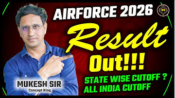 Airforce Exam 2025 Result Out | Indain Airforce Result 2026 | Airforce Cutoff 2026