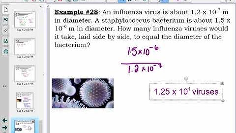 Scientific Notation Word Problems Video