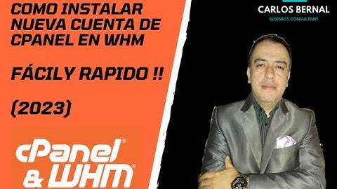 💡💡Cómo instalar nueva cuenta de cliente (CPANEL) en WHM 2023💡💡