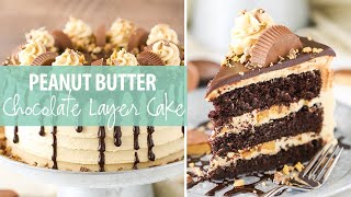 This peanut butter chocolate layer cake recipe is made with layers of
moist cake, frosting and chopped reese’s cups! it...