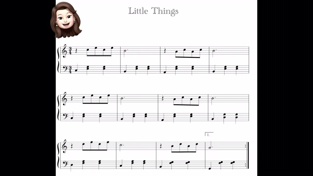 Little Things // ANBR Adrian Berenguer // piano sheet Little Things // ANBR Adrian Berenguer // piano sheet