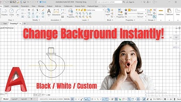 How to Change Background Color in AutoCAD (Black/White/Custom)