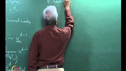 Mod-01 Lec-13ex Debye Theory of Specific Heat, Lattice Vibrations - Worked Examples