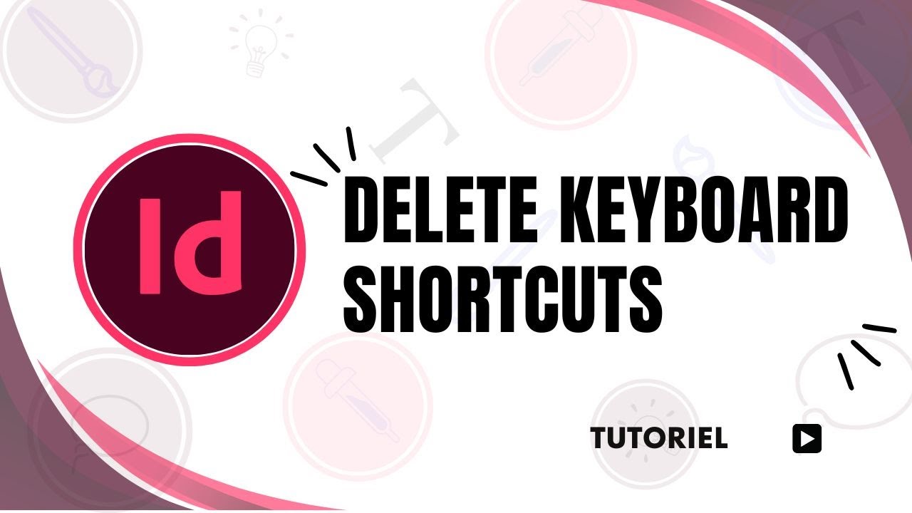 how to delete keyboard shortcuts indesign