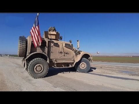 Foreign forces in Northern Syria | January 2020 | Russian patrol blocked by the Americans