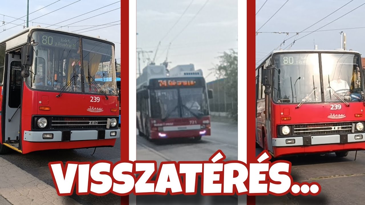 A VISSZATÉRÉS | Ikarus GVM 280T-k és a 412.GT trolik újra az utakon az ősz első hetén! | 207,239,721