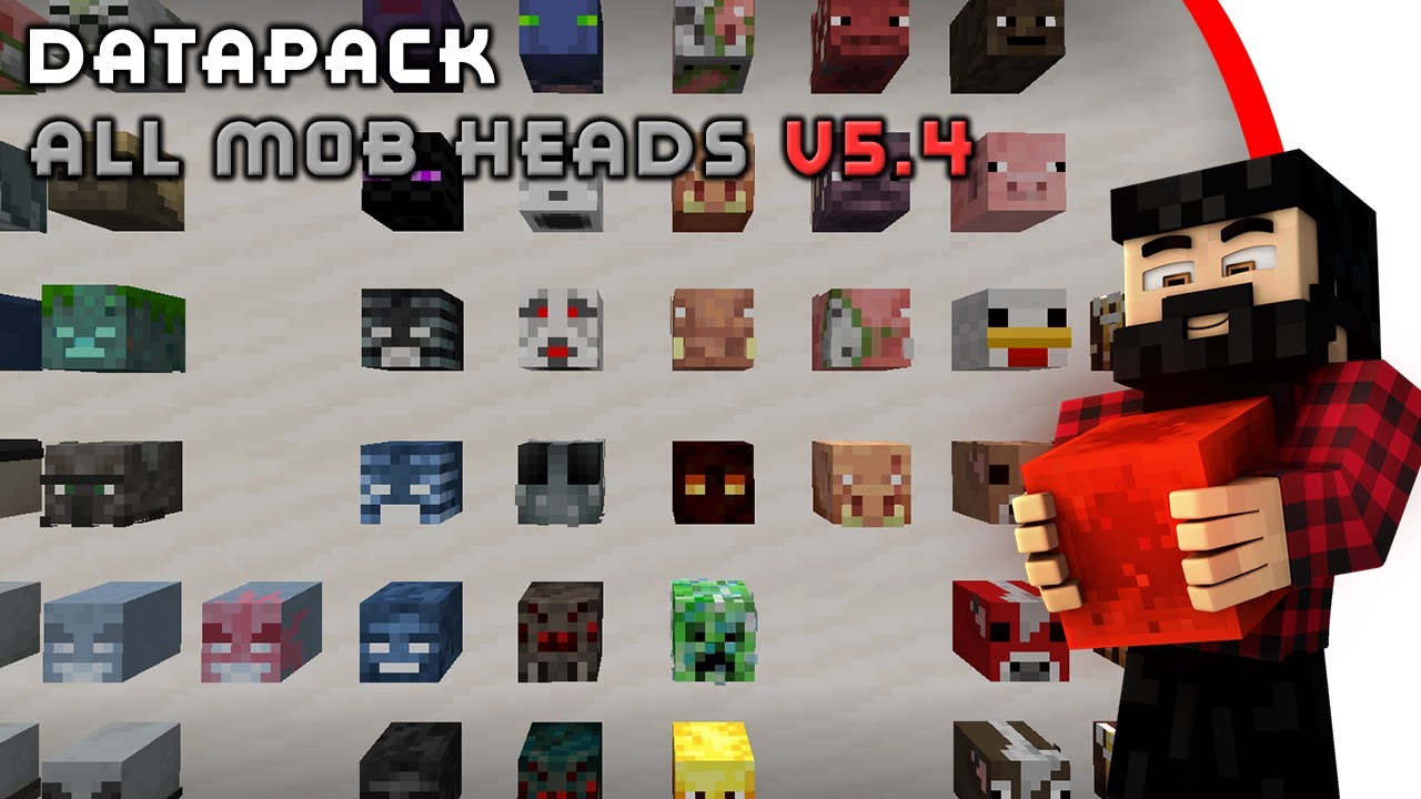 [Minecraft] DATAPACK 1.16.2 - ALL MOB HEADS V5.4.1 - YouTube