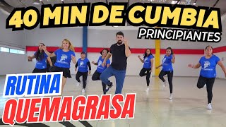 40 Min de Cumbia para bajar de peso facil | Rutina Quemagrasa para principiantes | Cumbia mix