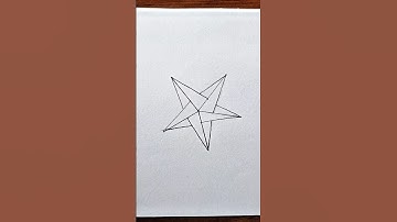 How to Draw a star ⭐ #3ddrawing #pencilsketch