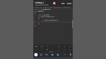 #7 C program | coding c | C language | mirror effect half pyramid 🌟 pattern | #Teach_Techno#shorts