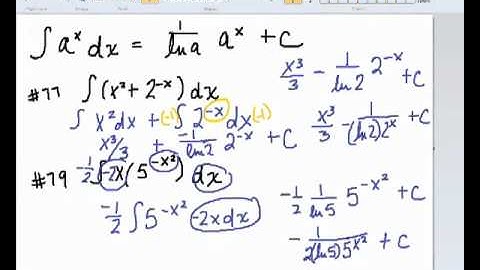 Integrating Exponents Base Other than e