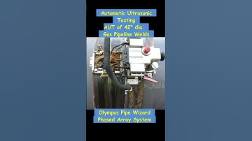 AUT of 42 inch Dia Gas Pipeline Olympus PipeWizard Phased Array System