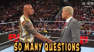 WHAT DID THE ROCK HAND CODY?