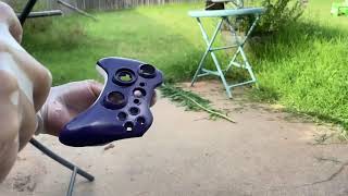 Custom painted purple xbox 360 controller