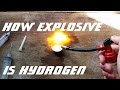 How explosive is hydrogen??