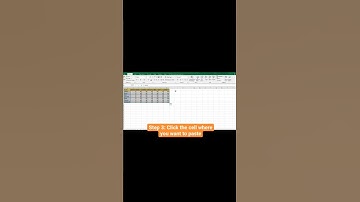 Learn to rotate your excel data  without using mouse