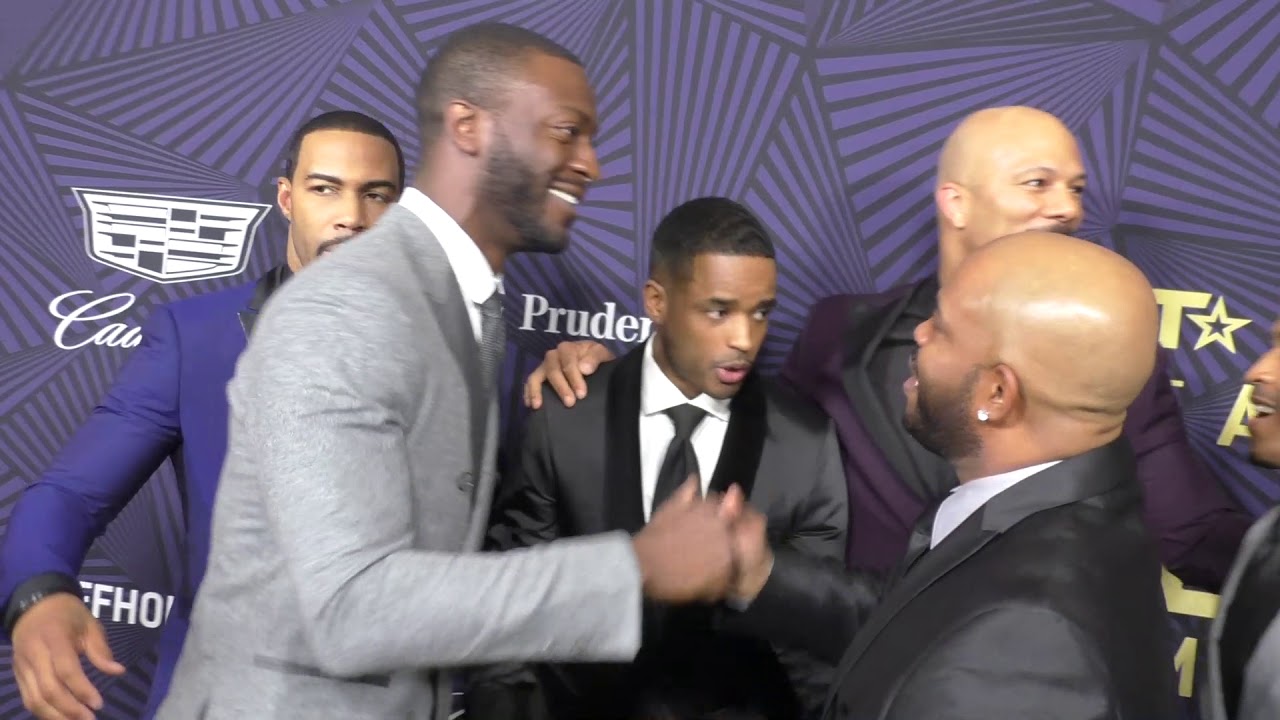 Aldis Hodge, Omari Hardwick, Larenz Tate and Common at the BET's 2017 American Black Film Festival H
