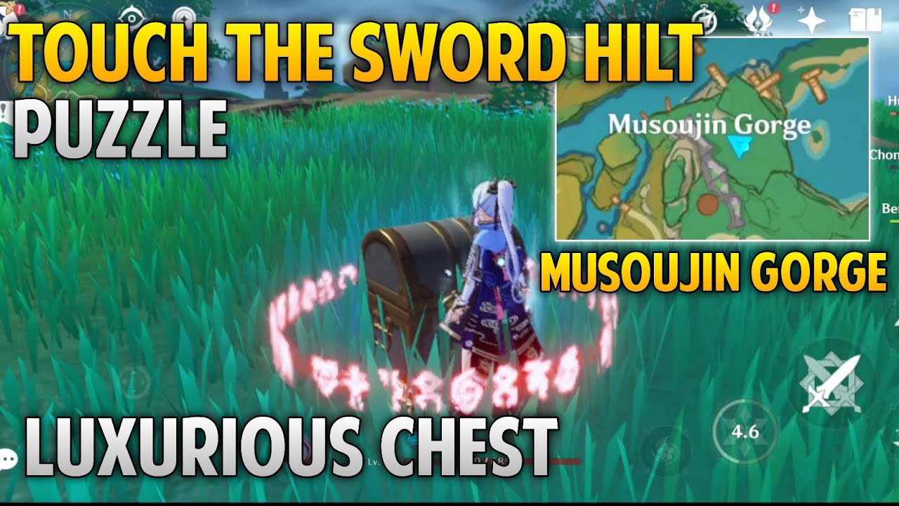 touch the sword hilt puzzle luxurious chest YouTube